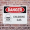 Signmission Chlorine Gas Danger Sign, Plastic, 10in W x 7in L, 2PK OS-2PACK-DS-P-710-L-1066 - alternate 6